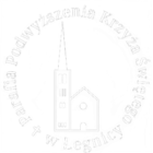 białe logo parafia podwyższenia krzyża św. legnica